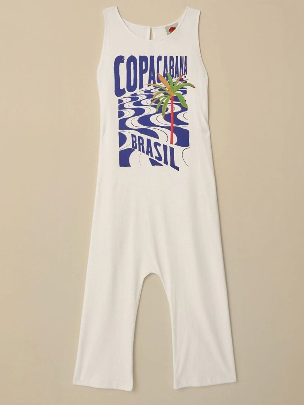 NWT Farm Rio Copacabana Off White Jersey Jumpsuit - Picture 7 of 7
